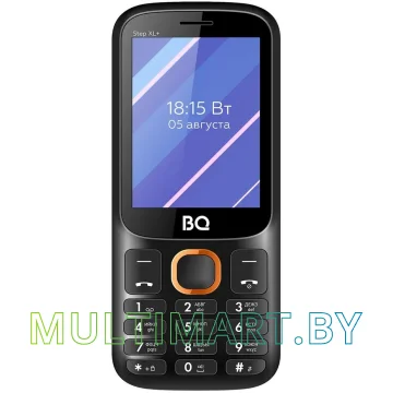 Мобильный телефон BQ-Mobile BQ-2820 Step XL+ (черный/оранжевый)